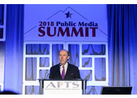 APTS President and CEO, Patrick Butler, speaking at a podium